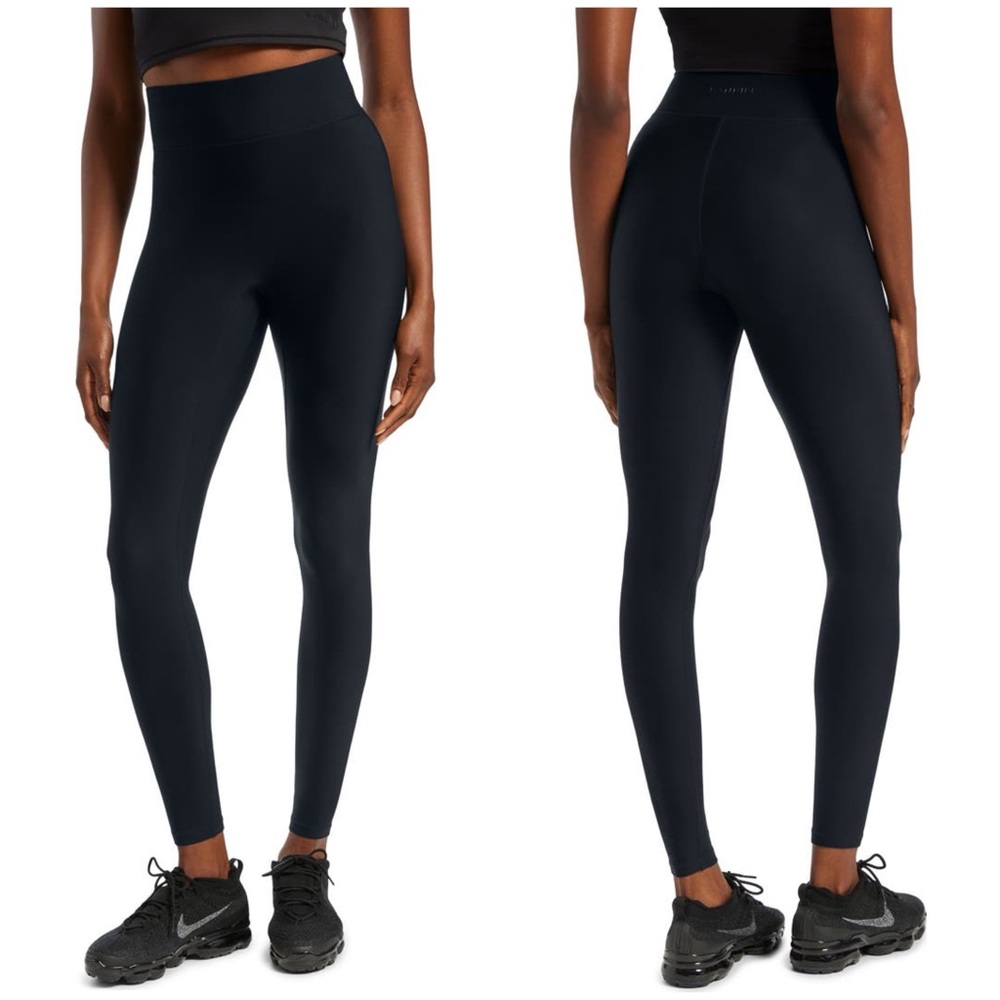 Bandier Center Stage Pro Fleece Leggings Black • S